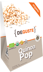Organic and conventional quinoa pop